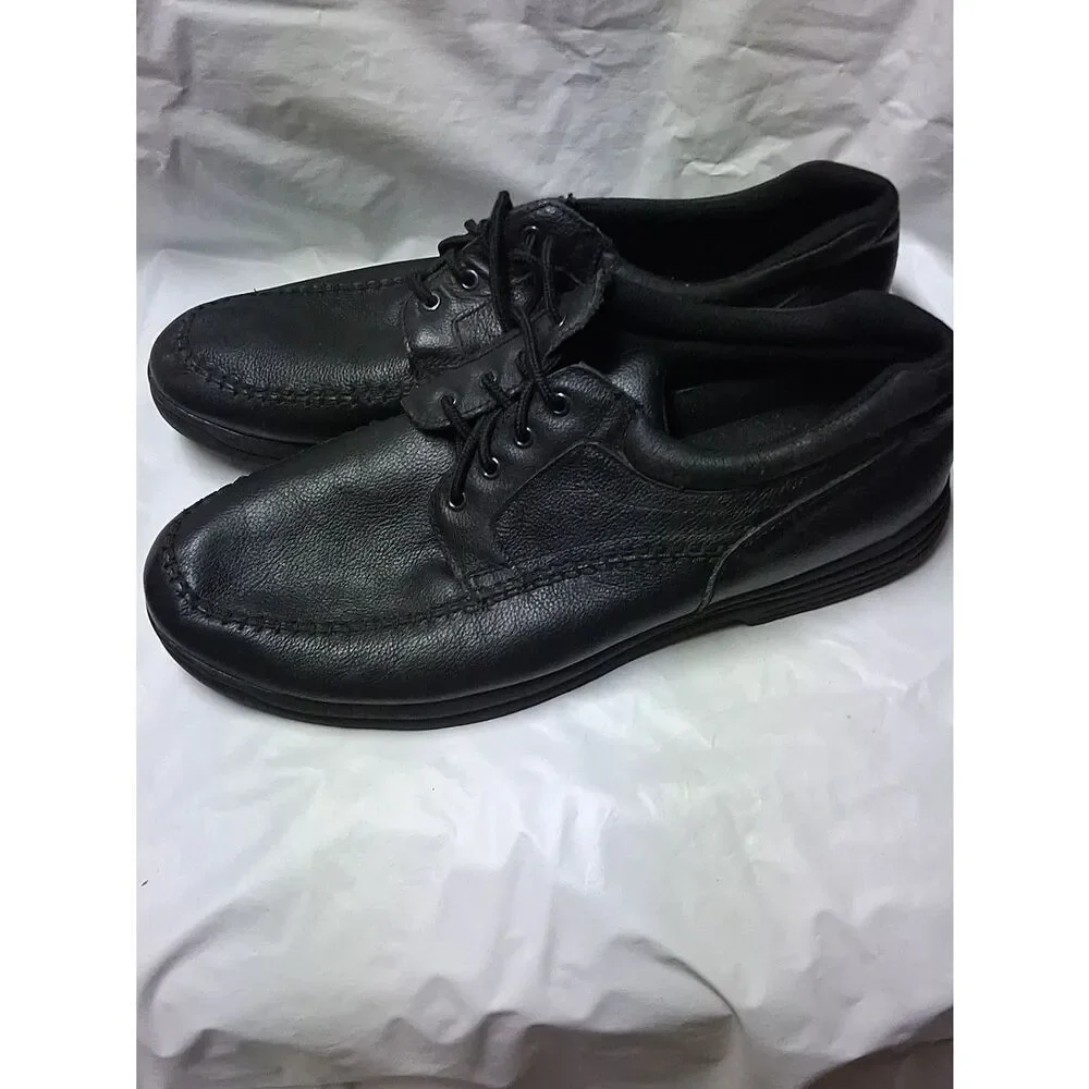 Earth Shoe Men's Black Casual Lace-Up Shoes Size 14 Preowned